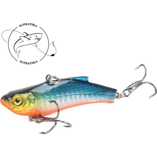1Piece 70mm 18g Isca Artificial Sea Fishing VIB Bait Fishing Lures Laser 3D Eyes Crankbait Hard Bait Pesca Jigging Tackle
