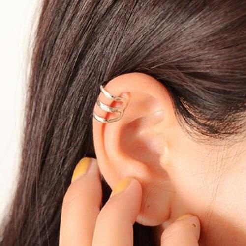 1 Pc Minimalist Style Hollow U-shaped Ear Bone Clip Earrings Invisible Without Pierced