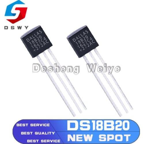 10Pcs/Lot Sensor Electronic Chip DS18B20 TO-92 18B20 Chips Temperature Sensor IC 18b20 Diy Electronic