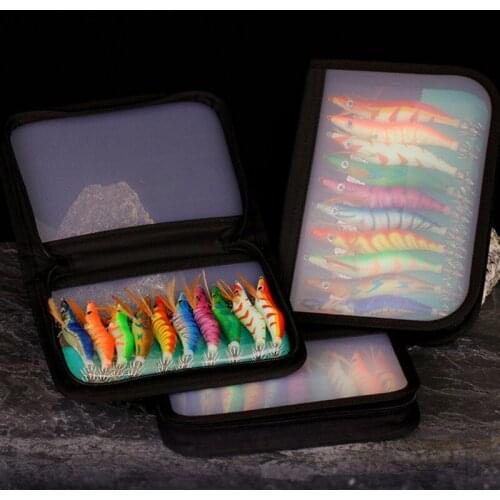 12g 14g 19g Fishing Squid Bait Shrimp Jig Hook Cuttlefish Artificial Bait Hook 3D Eyes Luminous Octopus Lures10Pcs/bag 2021