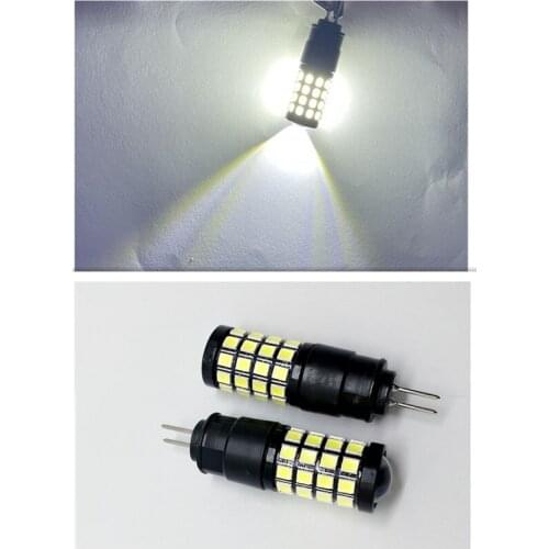 2Pcs HP24W White Lamp 6000k Daytime Running Lights No Error G4 2835 44SMD LED Bulbs For Citroen Peugeot Day Light