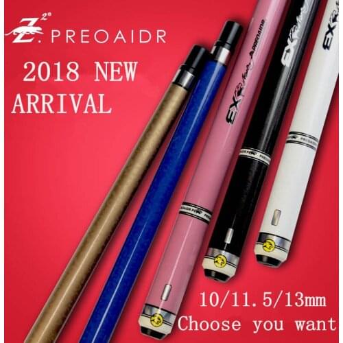 2018 New Arrival EX professional 1/2 Pool Cue Sticks 10mm/11.5mm/13mm Tip Billiard Cues Stick Billiards Cue Pool Stick China