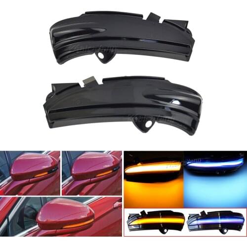 LED Dynamic Turn Signal Light Rearview Mirror Indicator Blinker Lamp For Ford Fusion Mondeo 2013 2014 2015 2016 2017 2018 4th