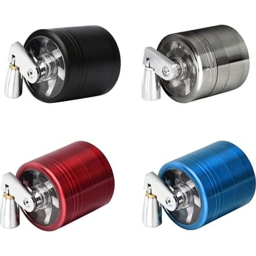 4 Layers Tobacco Grinder Weed Herb Crusher Machine Herb Spice Mill Grinder Hand Muller Crank Cigar Tobacco Hand Grinder Crusher