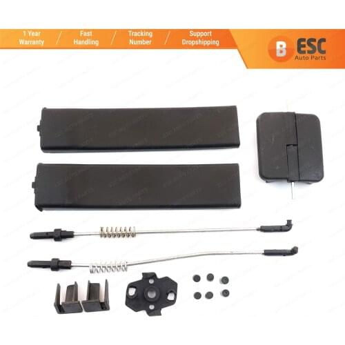 ESC EDP965 Side Sliding Window Glass Latch Cover Set Repair 2 K0847781B for VW Caddy MK3