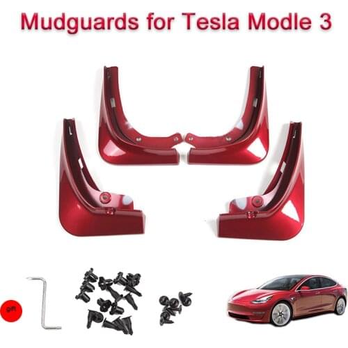 For Tesla Model 3 2016 / 2017 /2018 / 2019 / 2020 / 2021 Mud Flaps Splash Guards Fender Car Exterior Modification Accessories