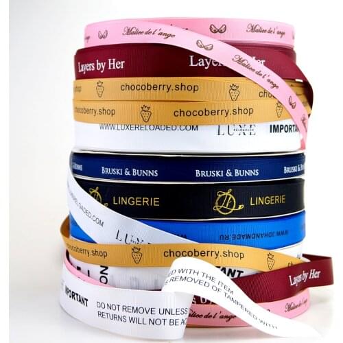 HAOSIHUI 10mm-39mm Customized Printed Grosgrain Ribbons for Party Wedding Decoration and Cartoon Character 100yards/lot