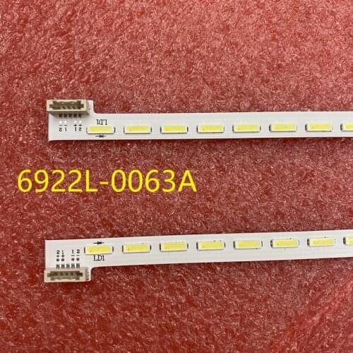 Kit 2pcs LED Backlight strip For Sony KDL-47W800A KDL-47W802A KDL-47W850A NLAC30224R NLAC30224L 6922L-0063A LC470EUF FF P2