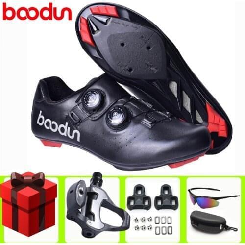 2021Boodun Road Cycling Shoes Bike Professional Self Locking Men Sneakers Breathable Bicycle Racing Riding Sports Bicicleta