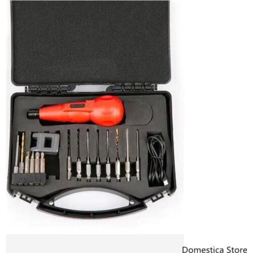 Small Electric Screwdriver Lithium Battery Rechargeable Screwdriver Household Multi-function Cordless Drill Power Tools New