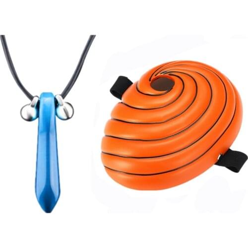 Anime Mask Ninja Cosplay Costumes Resin Masks Ring necklace set Halloween