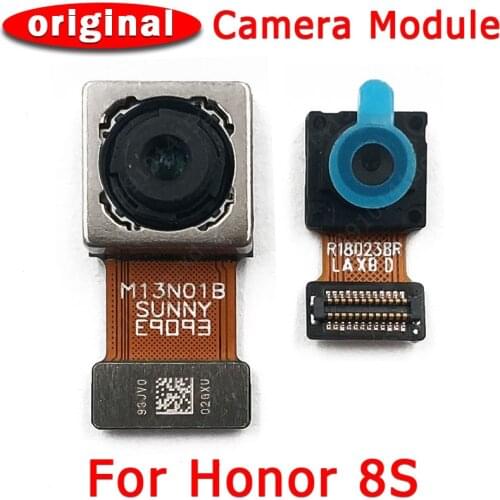 Original Front Rear Back Camera For Huawei Honor 8S Main Facing Camera Module Flex Cable Replacement Spare Parts