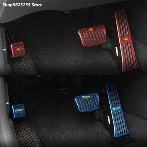 For Hyundai Tucson 2014 2015 2016 2017 2018 Accessories Car Accelerator Aedal Brake Pedal Foot Rest Pedal Cover Non-slip