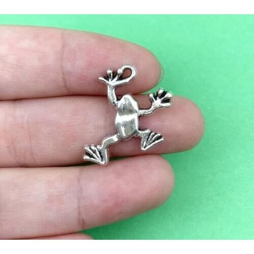 10pcs charm frog alloy pendant 19*25mm vintage Tibetan silver DIY making pendant, fashion pendant alloy