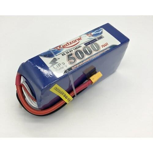 RC Plane 8S 29.6V 30C 5000mAh Redzone Lipo battery
