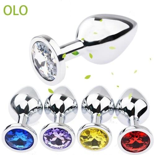 Sex Vibrator Metal Anal Toys For Women Adult Sex Products Men Butt Plug Stainles Steel Anal Plug Sex-toy Anal DildoToys 12 Color