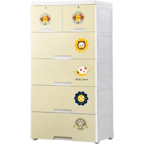Thickening Plastic Children Drawer Type Storage Cabinet, Baby Chest, Baby Clothes, Household Multi-layer Storage Cabinet