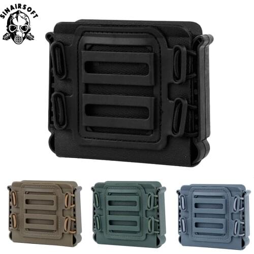 Tactical Soft Shell Mag Carrier Holster Rifle Magazine Holders Pouches (MG-42) with Moll Belt for ASW338 L96A1 M82A1 Magazine