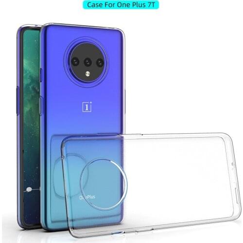 Ultra-thin transparent Soft TPU case For OnePlus 7T slim Protective back cover for one plus 7t Pro oneplus7t 1+7T phone shell