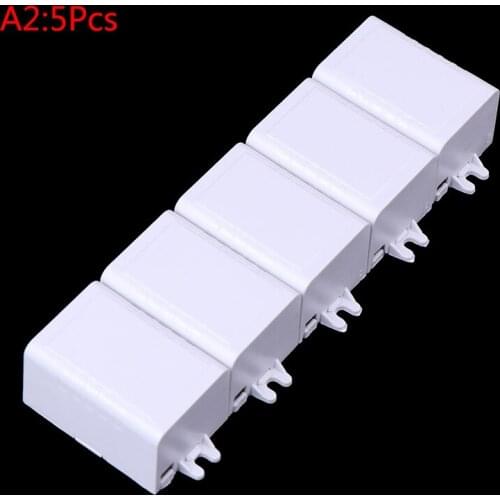 1pc/5pcs/10pcs New 65*38*22mm Waterproof Plastic Electronic Enclosure Project Box Black Connectors Wire Junction Boxes