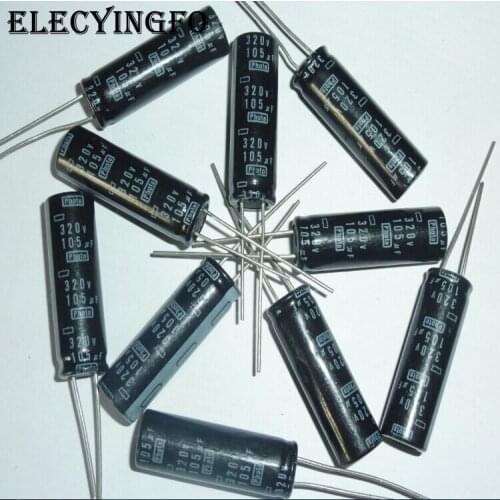 10pcs 105uF 320V105uf Nippon Chemi-Con NCC Photo Flash Capacitor 11x34.5mm 320V105uF PH Capacitors