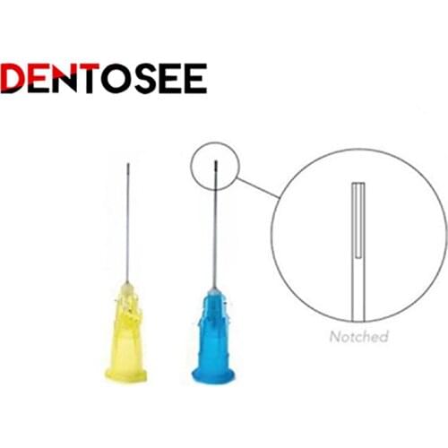 100pcs Dental Endo Irrigation Needle Tip 30GA 30G End-Closed Side Hole Endo Syringe Root Canal Washing Needle Tip