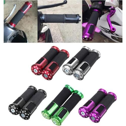 2Pcs Universal Motorcycle 22mm Handle Bar Hand Grip ATV for Honda Yamaha Suzuki Bicycle Parts