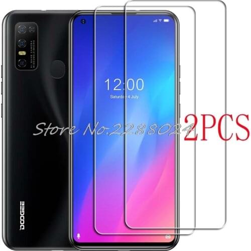 2PCS FOR Doogee N30 Tempered Glass Protective on Doogee N30 6.55" Screen Protector Glass Film Cover