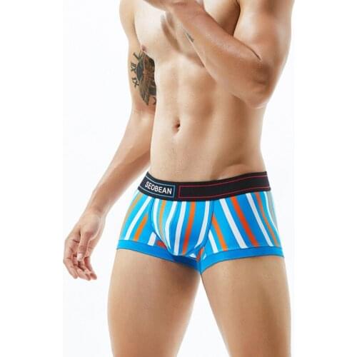 3pcs/lot SEOBEAN Men Cotton Underwear Men Boxer Shorts Mens Underpants Man Boxer Homme Boxers Mens Underwear Male Boxer