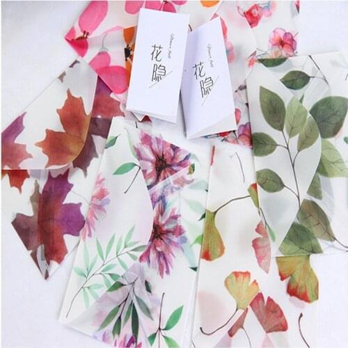90pcs wholesale Gift Envelope Flower sulfuric Retro acid paper envelope student office gift DIY 145*110mm