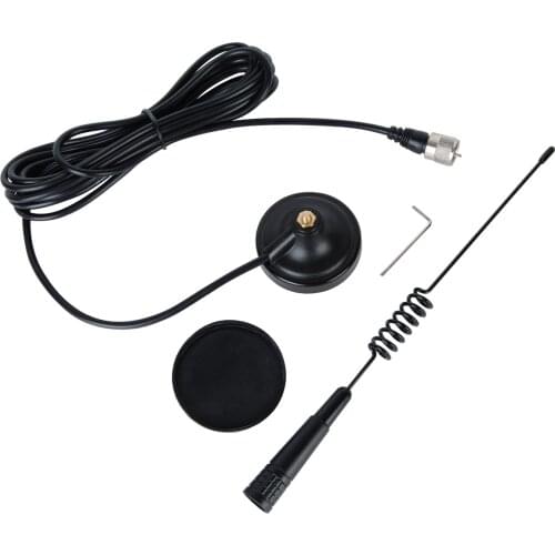 ABBREE 27MHz CB Radio Antenna Magnetic Base 26-28MHz CB Antenna PL259/BNC Male for Cobra Midland Uniden Maxon Mobile Car Radio