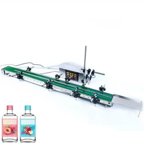 Large Flow Automatic Conveyor Belt Double Head Liquid Filling Machine Sense High Precision 3L Per Min Large Amount Of Filling