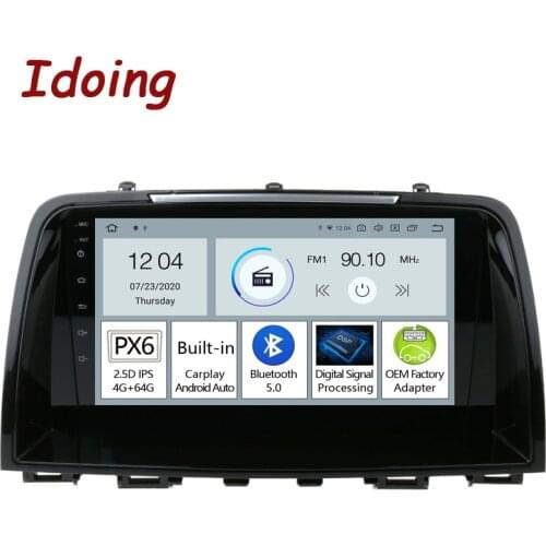 Idoing 9"PX5 For Mazda 6 2 3 GH 2007-2012 Car Radio Multimedia Player Navigation GPS Carplay Auto Bluetooth 5.0 No 2 din DVD