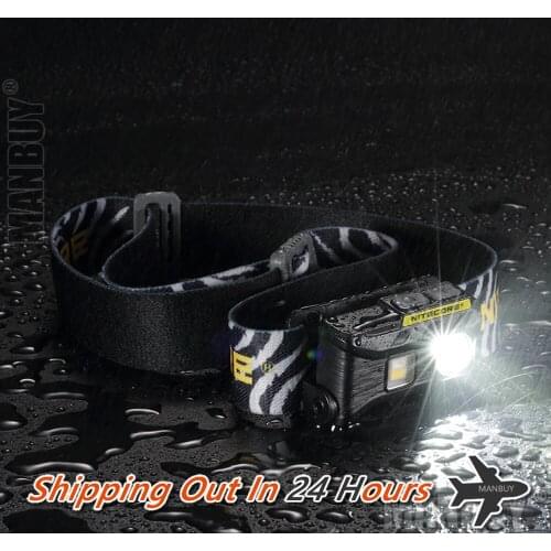Free Shipping Nitecore NU25 Rechargeable Headlamp 360 LM 3x LED Triple Outputs Lightweight Headlight Flashlight Outdoor 3 colors