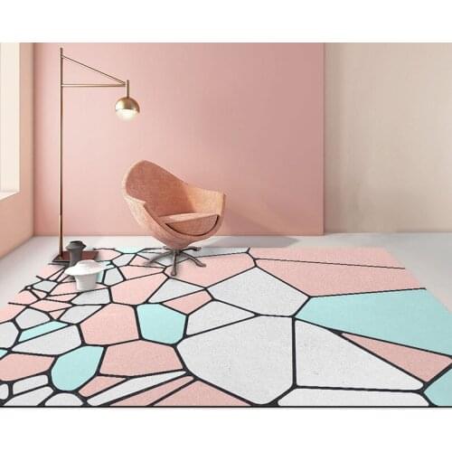 Large Living room Bedroom Girl Room Carpets Modern Floor Carpet Mats Rectangular Geometric Big Area Rugs Parlor Home Decoration