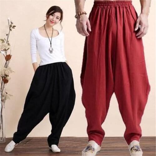 Plus SIze M-4XL/5XL/6XL Spring Summer Casual Women Pants Fashion Loose Elastic Waist With Pocket Lady Trousers Vestidos Black