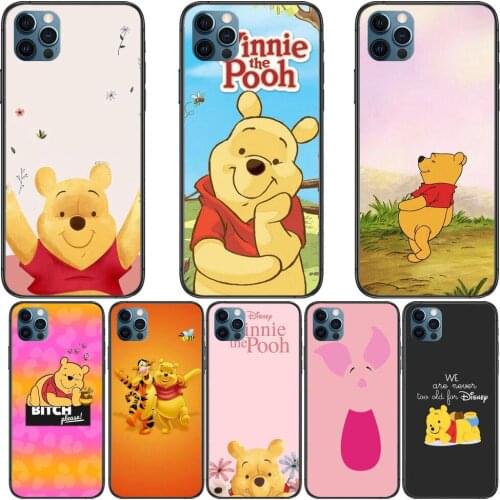Sunshine Winnie Bear Phone Cases For iphone 12 Pro Max case 11Pro Max 8PLUS 7PLUS 6S iphone XR X XS mini mobile cell funda