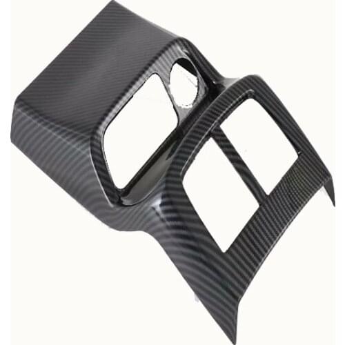 For Kia Seltos 2019 2020 2021 Interior Accessories Carbon Fiber Central Panel Rear Seat Air Conditional Vent Cover Trim styling