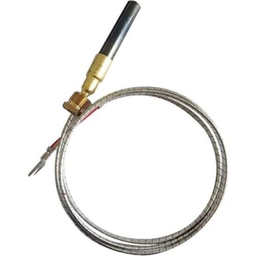 36" 750Mv Thermocouple Propane Gas Fireplace 20002400 Alumium Braided Minivolt Two Lead Thermopile Fryer Tp-75 Sensor