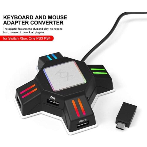 Gamepad Controller Converter For PS4 Keyboard Mouse Adapter Xbox One Nintend Switch Emulator Support FPS Game Handle Accessories