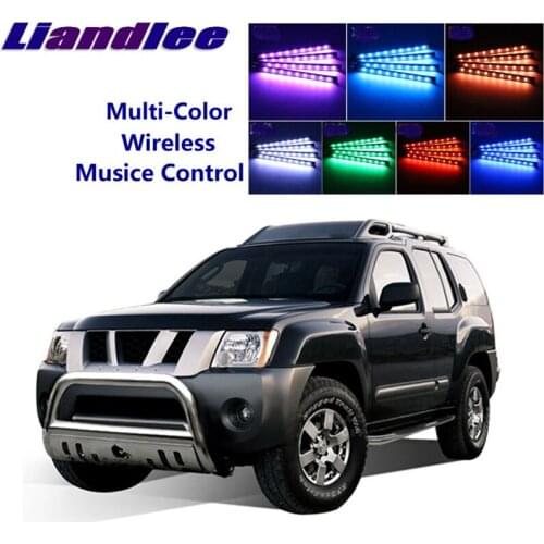 LiandLee For NissanXterra Xterra N50 MK2 2005~2019 Car Interior UnderDash FootWell Seat Accent Music Rhythm Ambient Light