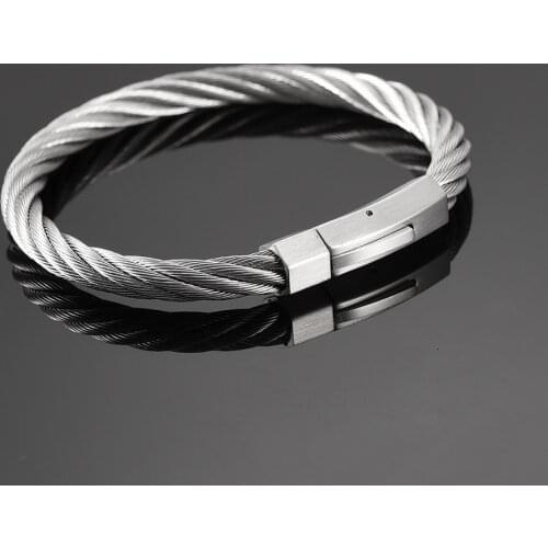 Memorial Jewelry for Ashes Stainless Steel Urn Bangle Women/Men Stainless Steel Cable Bracelet Magnetic Cuff Bracelet Jewelry