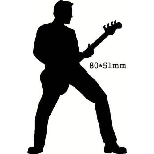 Guitar Singer Metal Cutting Dies 2020 New craft Scrapbooking Dies cuts stencil emboss paper card making template