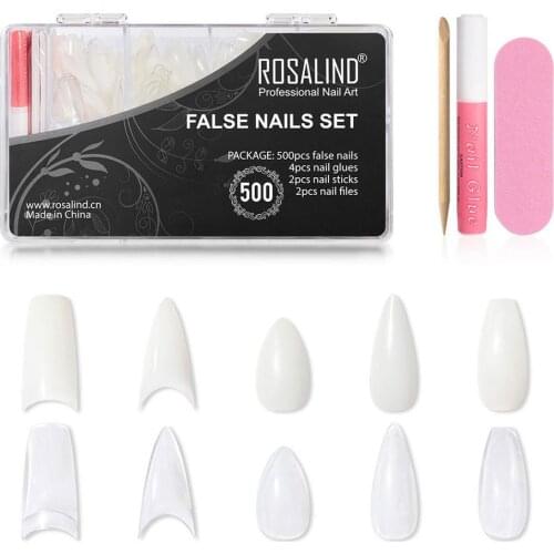 Wearing Nail Patch Set DIY False Nail Kit Professional Nail Art for Sticking Fake Nails Broken Nails and Small Nail Decorations