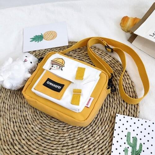 New Arrival Bags For Girls Trendy Simple Woman Canvas Shoulder Bag Ladies Mini Leisure Crossbody Bags Outdoor Bag 2021