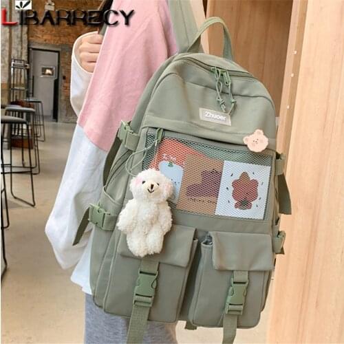 New Large-capacity Design Womens Backpack High-quality Canvas Young Student School Backpack Casual Ladies Laptop Bookbag Sac