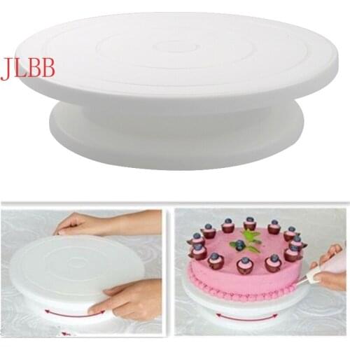Plastic Rotating Anti-skid Round Cake Turntable Decorating Stand Cake Rotary Table Plate Kitchen DIY Pan Baking Tool Home Tool