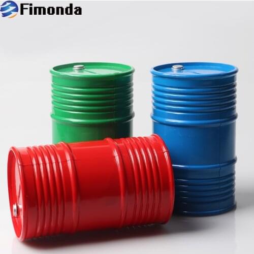 Plastic Mini Oil Drum Tool For 1/10 RC Crawler Car Axial SCX10 90047 TAMIYA CC01 D90 D110 TF2 Traxxas TRX4 Simulation Decoration