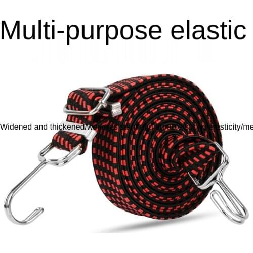 Electric Car Trunk Bicycle Strap Binding Rope Motorcycle Hook Tied Cargo With A Elasticity Luggage Rope Bike Basket