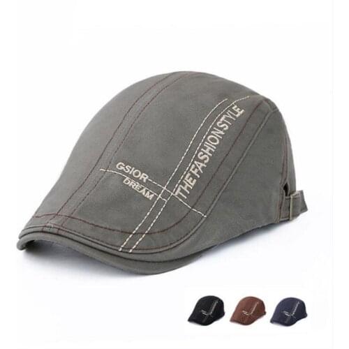 Seioum Cotton Gorras Planas Male Beret Vintage Boinas Flat Cap for Men and Women casquette Sun Flat Cabbie Newsboy Hat Visors